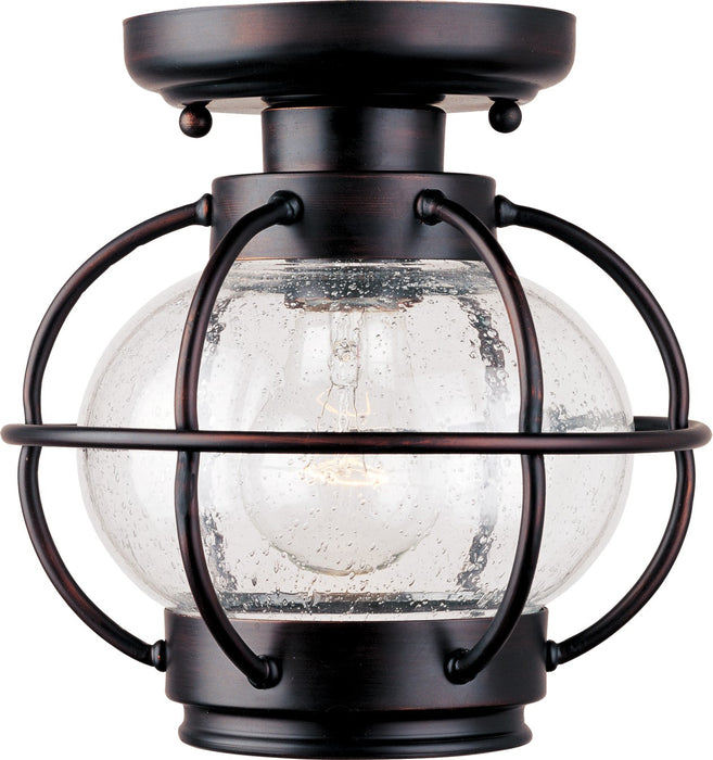 Maxim 30508CDOI One Light Outdoor Ceiling Mount, Oil Rubbed Bronze