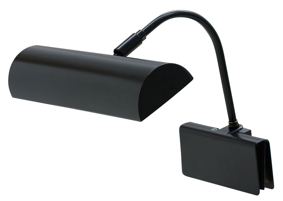 House of Troy GPH10-BLK One Light Piano Lamp, Black