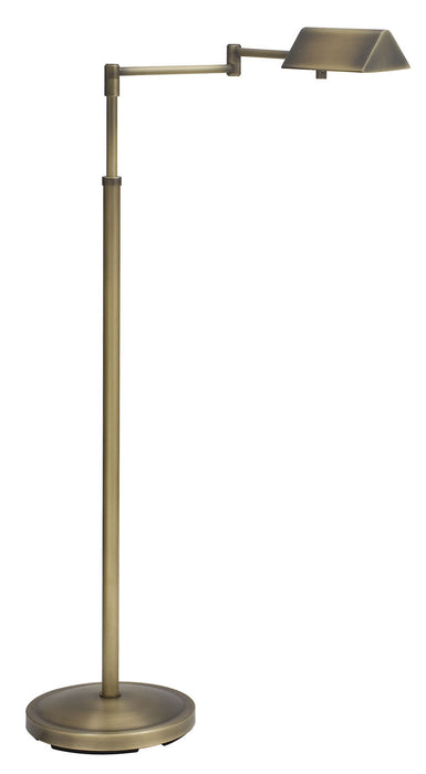 House of Troy PIN400-AB One Light Floor Lamp, Antique Brass