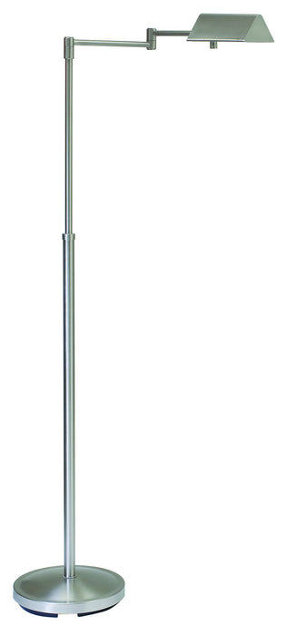 House of Troy PIN400-SN One Light Floor Lamp, Satin Nickel