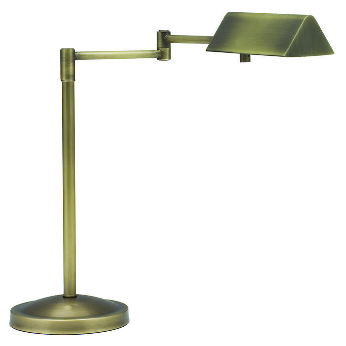 House of Troy PIN450-AB One Light Table Lamp, Antique Brass