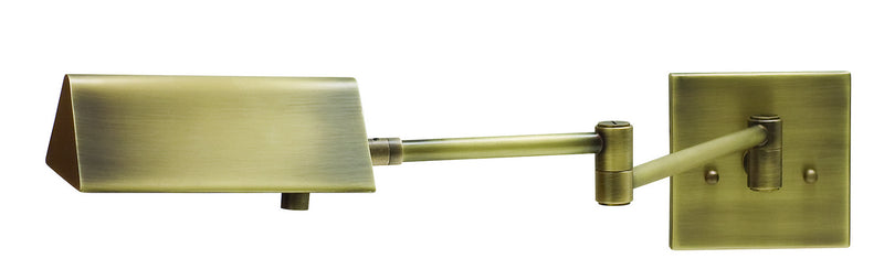 House of Troy PIN475-AB One Light Wall Sconce, Antique Brass