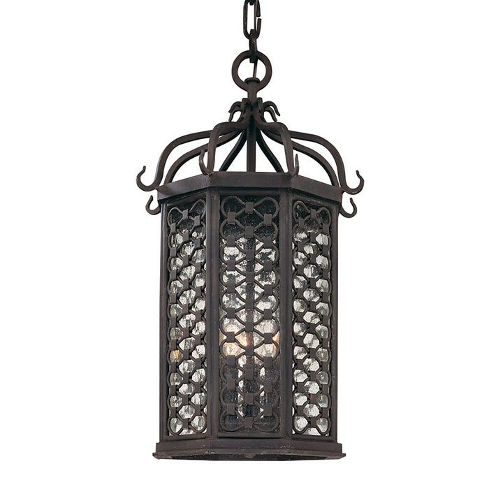 Troy Lighting F2377-TRN Three Light Hanging Lantern, Textured Iron
