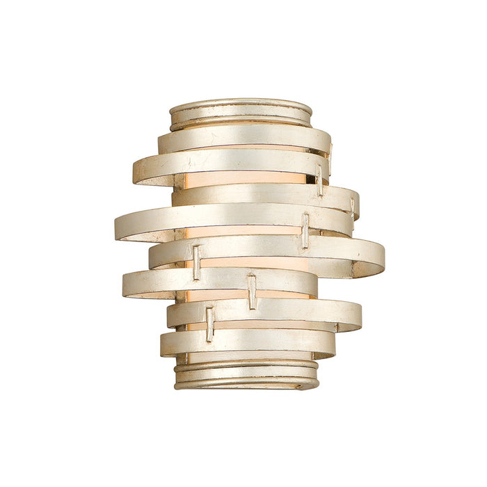 Corbett Lighting 128-11 One Light Wall Sconce, Modern Silver Leaf