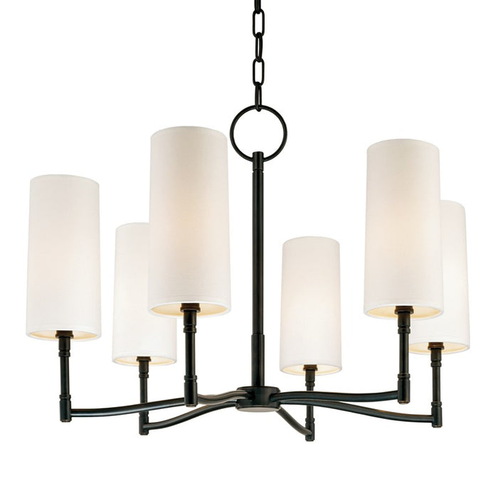 Hudson Valley 366-OB Six Light Chandelier, Old Bronze