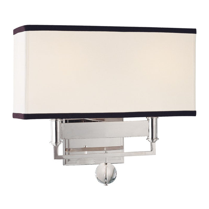 Hudson Valley 5642-PN Two Light Wall Sconce, Polished Nickel