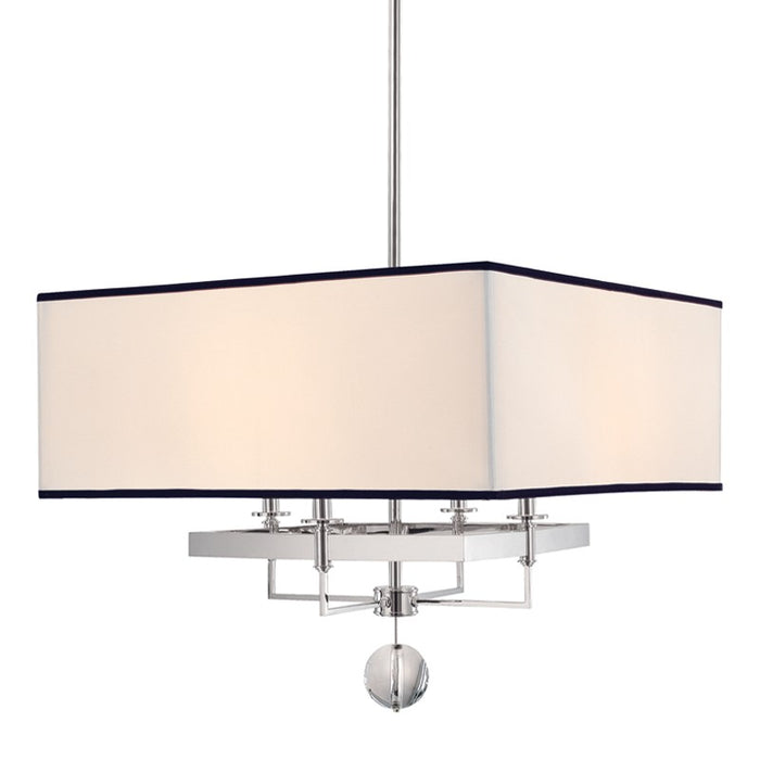 Hudson Valley 5646-PN Four Light Chandelier, Polished Nickel