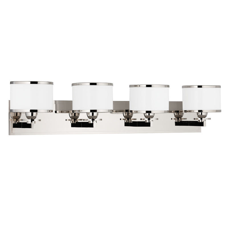 Hudson Valley 6104-PN Four Light Bath Bracket, Polished Nickel