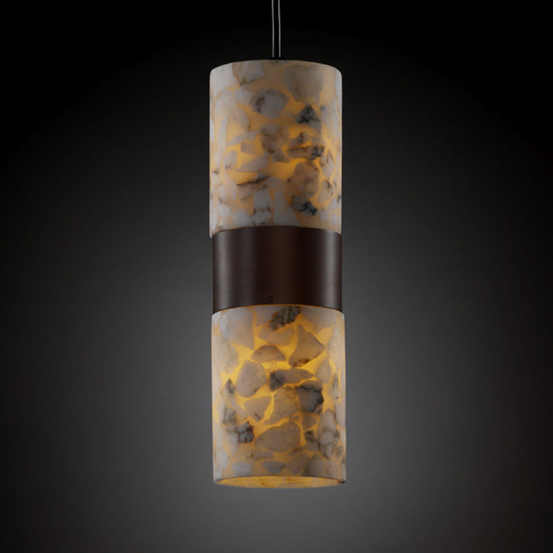 Justice Designs ALR-8758-10-DBRZ Two Light Pendant, Dark Bronze