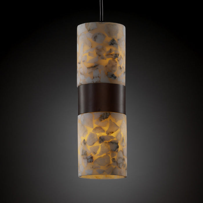 Justice Designs ALR-8758-10-DBRZ Two Light Pendant, Dark Bronze