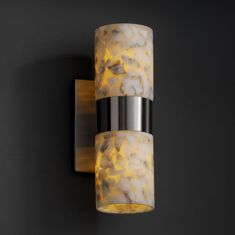 Justice Designs ALR-8762-10-NCKL Two Light Wall Sconce, Brushed Nickel