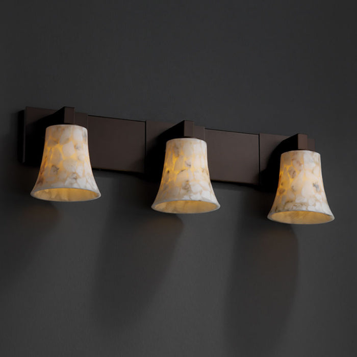 Justice Designs ALR-8923-20-DBRZ Three Light Bath Bar, Dark Bronze