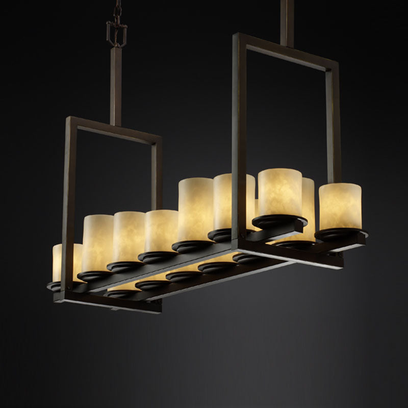 Justice Designs CLD-8764-10-DBRZ 14 Light Chandelier, Dark Bronze