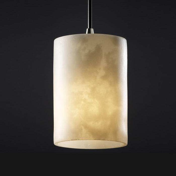 Justice Designs CLD-8815-10-NCKL One Light Pendant, Brushed Nickel