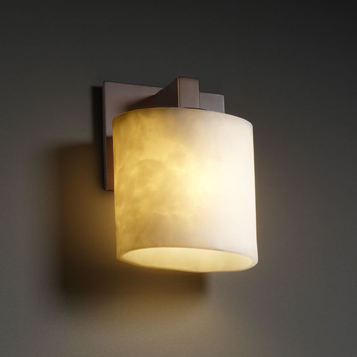 Justice Designs CLD-8931-30-DBRZ One Light Wall Sconce, Dark Bronze