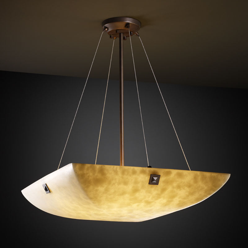 Justice Designs CLD-9662-25-DBRZ-F4 Six Light Pendant, Dark Bronze