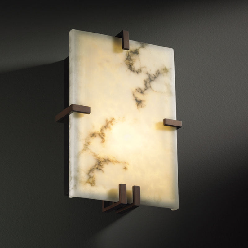 Justice Designs FAL-5551-DBRZ LED Wall Sconce, Dark Bronze