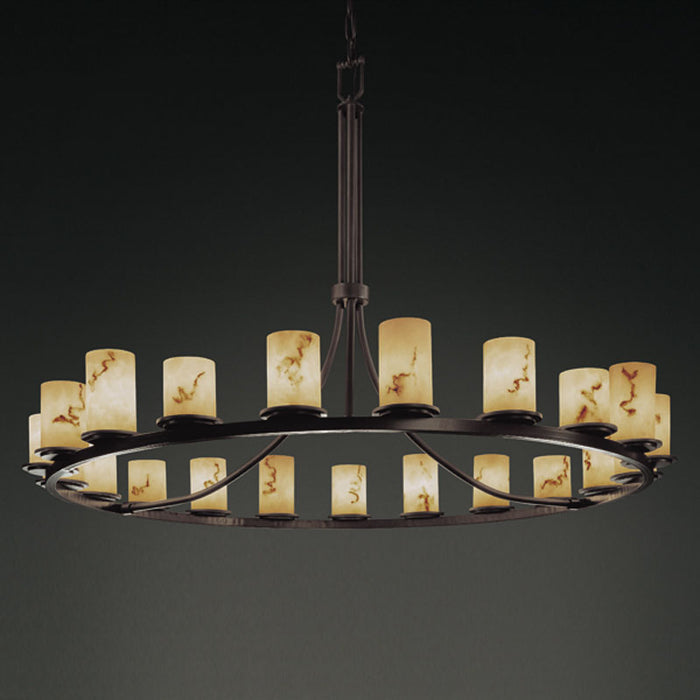 Justice Designs FAL-8716-10-DBRZ 21 Light Chandelier, Dark Bronze