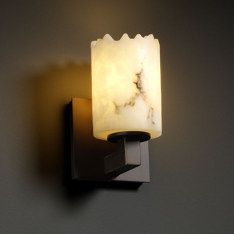 Justice Designs FAL-8921-12-DBRZ One Light Wall Sconce, Dark Bronze
