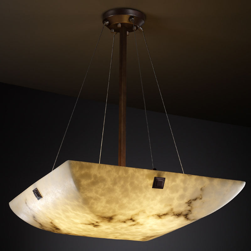 Justice Designs FAL-9661-25-DBRZ-F5 Three Light Pendant, Dark Bronze