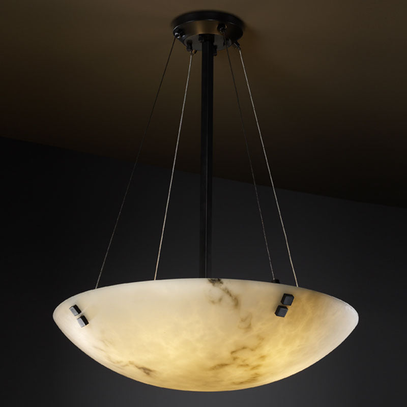 Justice Designs FAL-9662-35-MBLK-F2 Six Light Pendant, Matte Black