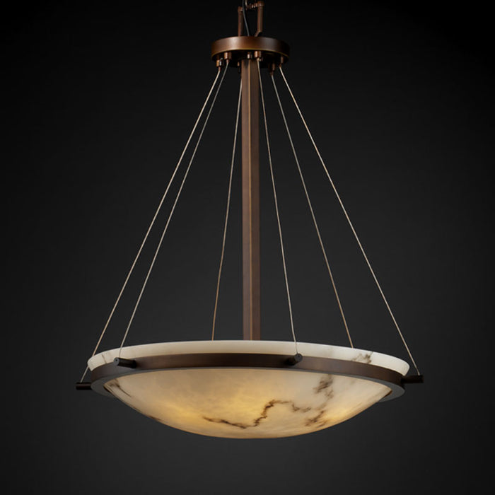 Justice Designs FAL-9692-35-DBRZ Six Light Pendant, Dark Bronze