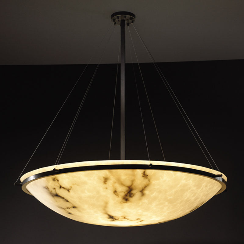 Justice Designs FAL-9694-35-MBLK Eight Light Pendant, Matte Black