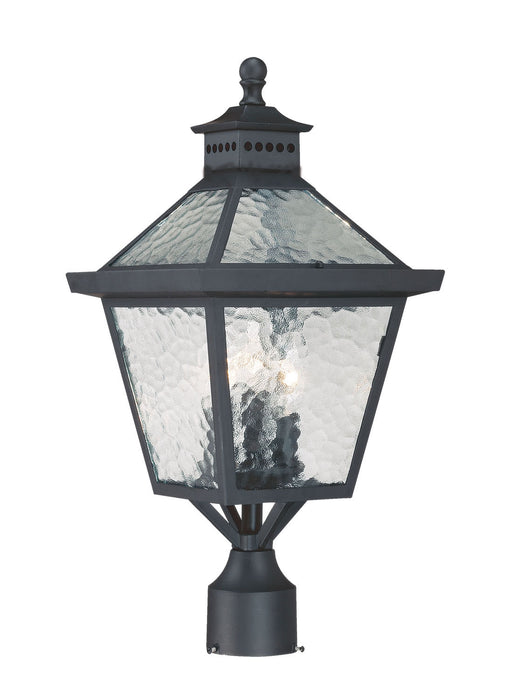 Acclaim Lighting 7677BK Three Light Post Mount, Matte Black