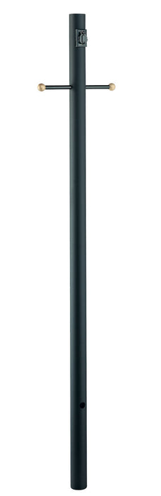 Acclaim Lighting 98BK Post With Outlet And Cross Arm, Matte Black