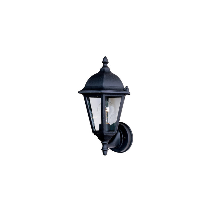 Maxim 1002BK One Light Outdoor Wall Lantern, Black