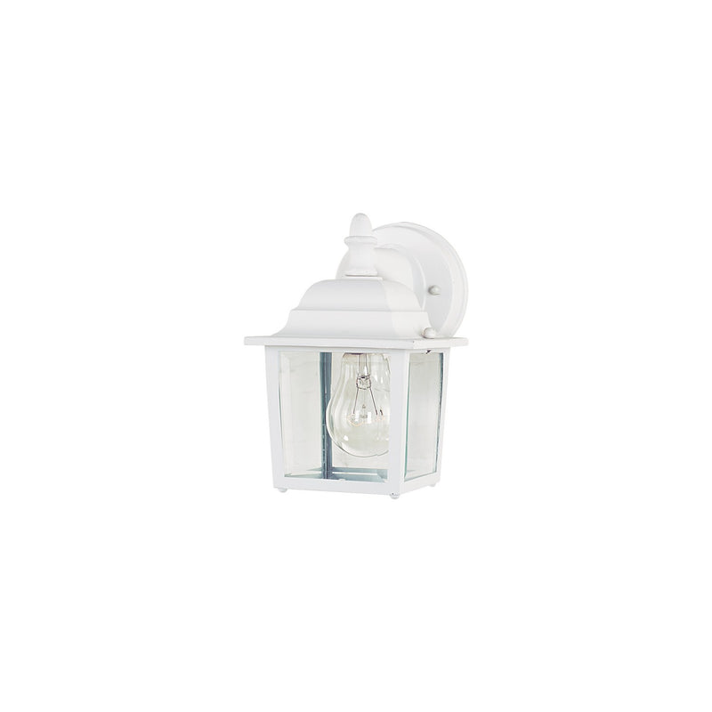 Maxim 1025WT One Light Outdoor Wall Lantern, White