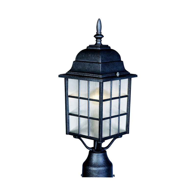 Maxim 1052BK One Light Outdoor Pole/Post Lantern, Black