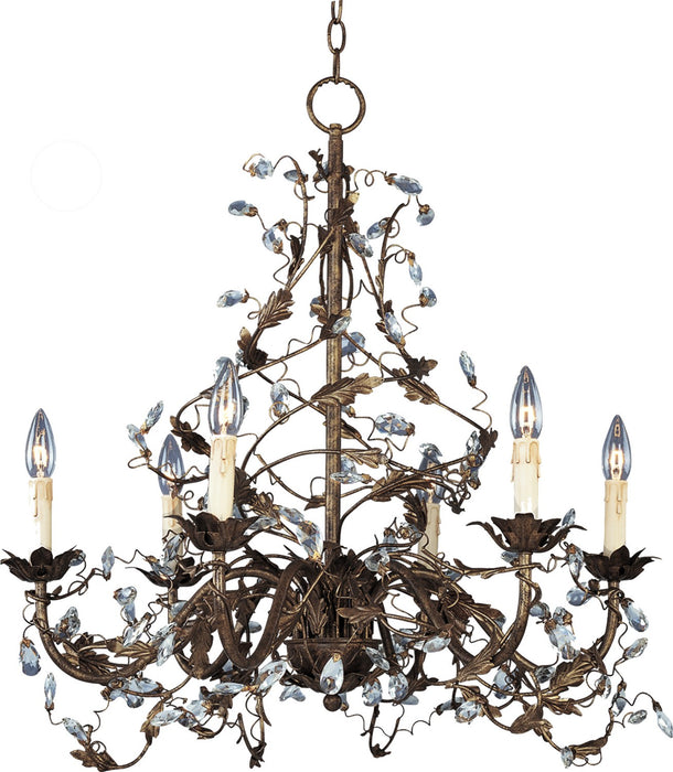 Maxim 2851OI Six Light Chandelier, Oil Rubbed Bronze
