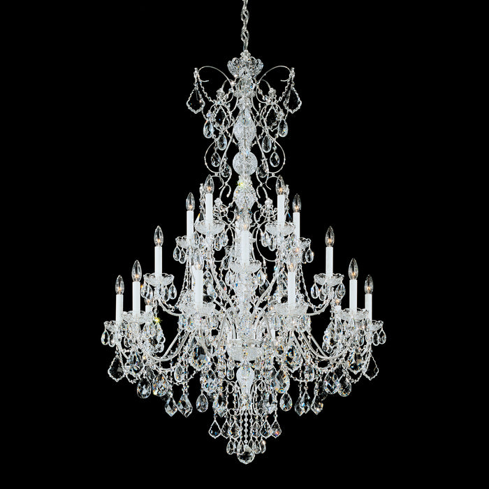 Schonbek 1716-40 20 Light Chandelier, Polished Silver
