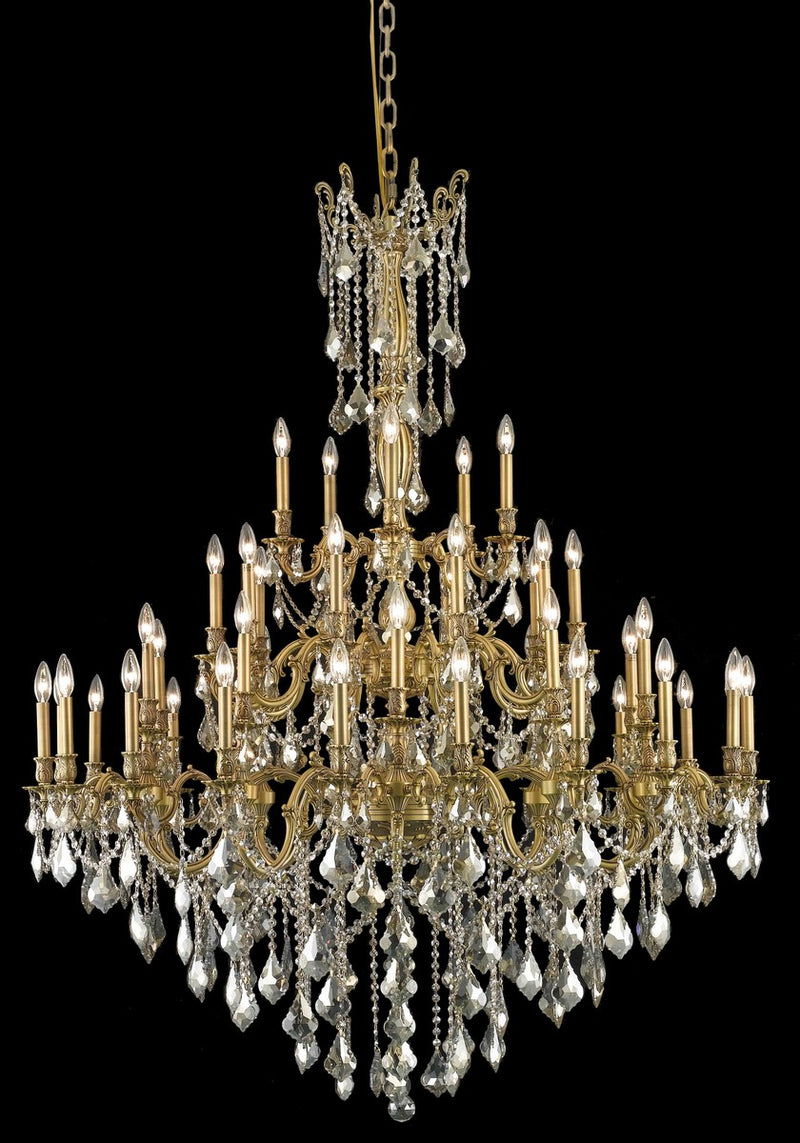 Elegant Lighting 9245G54FG-GT/RC 45 Light Chandelier, French Gold