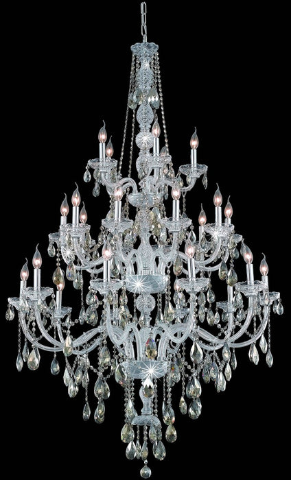 Elegant Lighting 7925G43C-GT/RC 25 Light Chandelier, Chrome