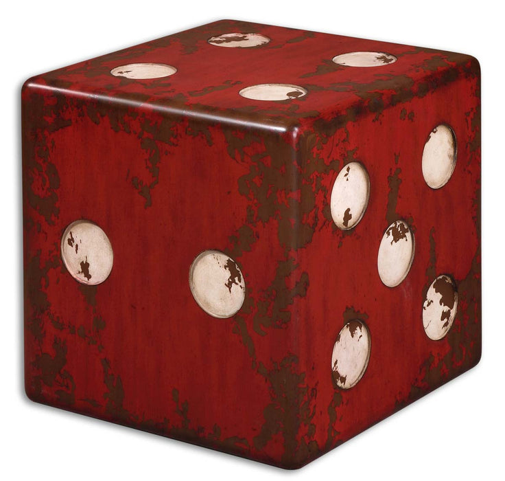 Uttermost 24168 Accent Table, Burnt Red