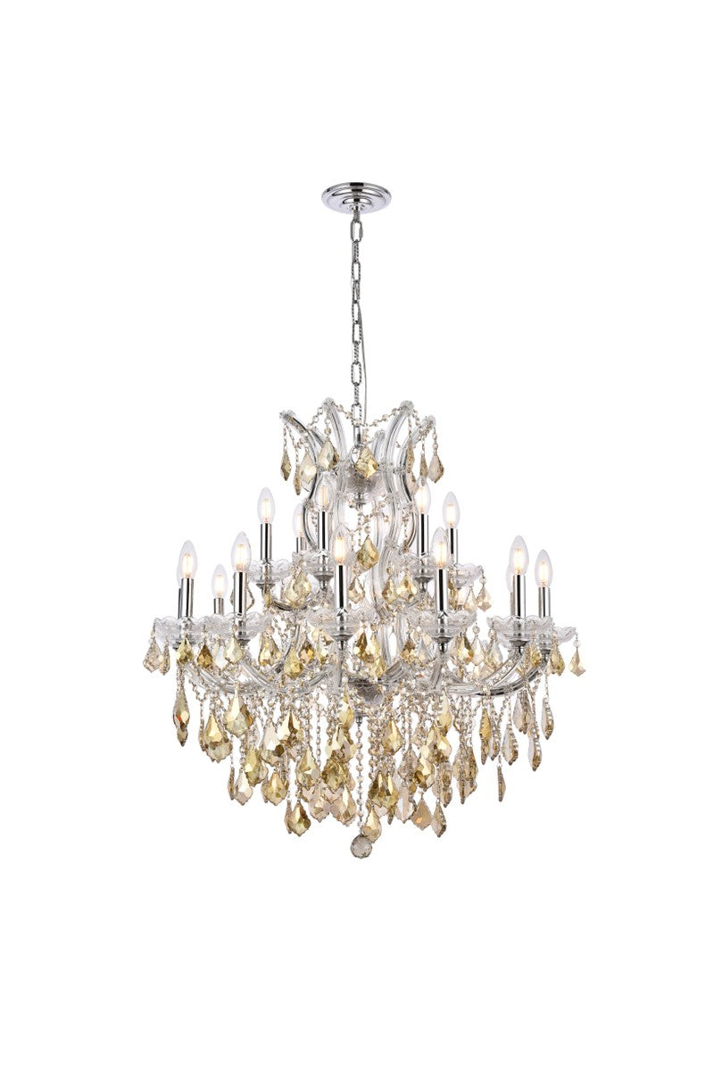 Elegant Lighting 2800D30C-GT/RC 19 light Chandelier, Chrome
