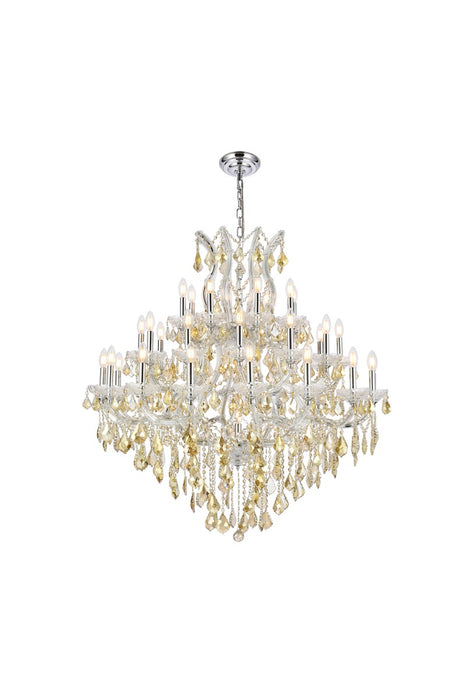 Elegant Lighting 2800G44C-GT/RC 37 Light Chandelier, Chrome
