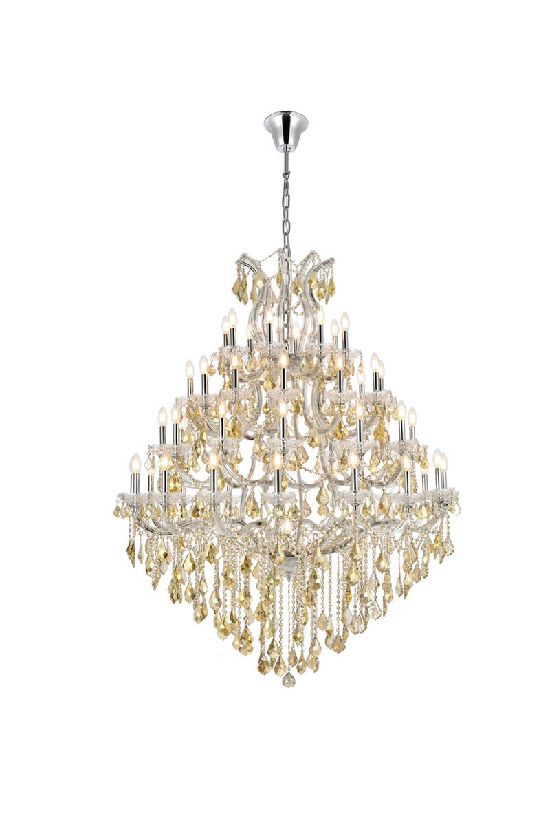 Elegant Lighting 2800G46C-GT/RC 49 Light Chandelier, Chrome
