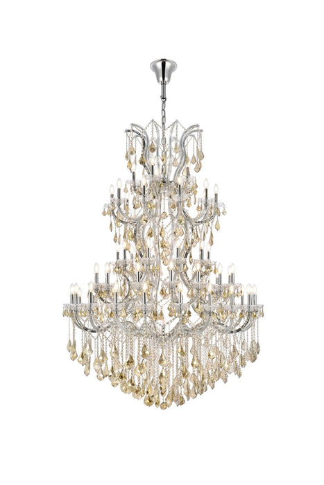 Elegant Lighting 2800G54C-GT/RC 61 Light Chandelier, Chrome