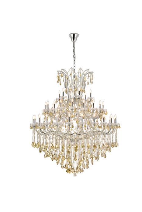 Elegant Lighting 2800G60C-GT/RC 49 Light Chandelier, Chrome