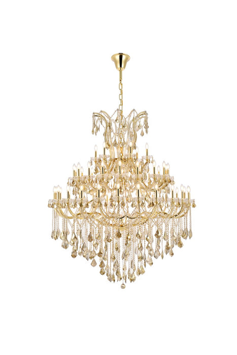 Elegant Lighting 2800G60G-GT/RC 49 Light Chandelier, Gold