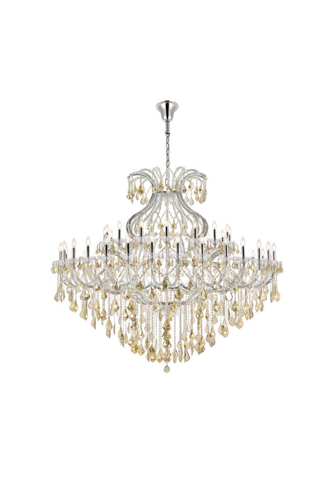 Elegant Lighting 2800G72C-GT/RC 49 Light Chandelier, Chrome