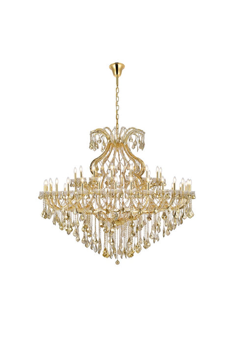 Elegant Lighting 2800G72G-GT/RC 49 Light Chandelier, Gold