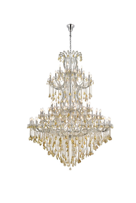 Elegant Lighting 2800G96C-GT/RC 85 Light Chandelier, Chrome