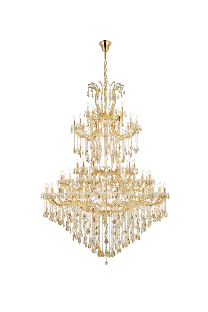 Elegant Lighting 2800G96G-GT/RC 85 Light Chandelier, Gold