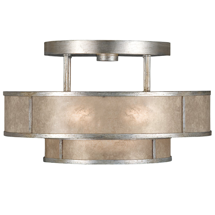 Fine Art 600940-2ST Three Light Semi-Flush Mount, Silver