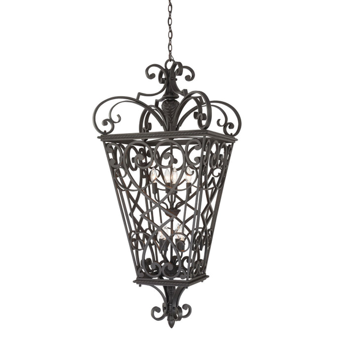Quoizel FQ1931MK01 Eight Light Outdoor Hanging Lantern, Marcado Black