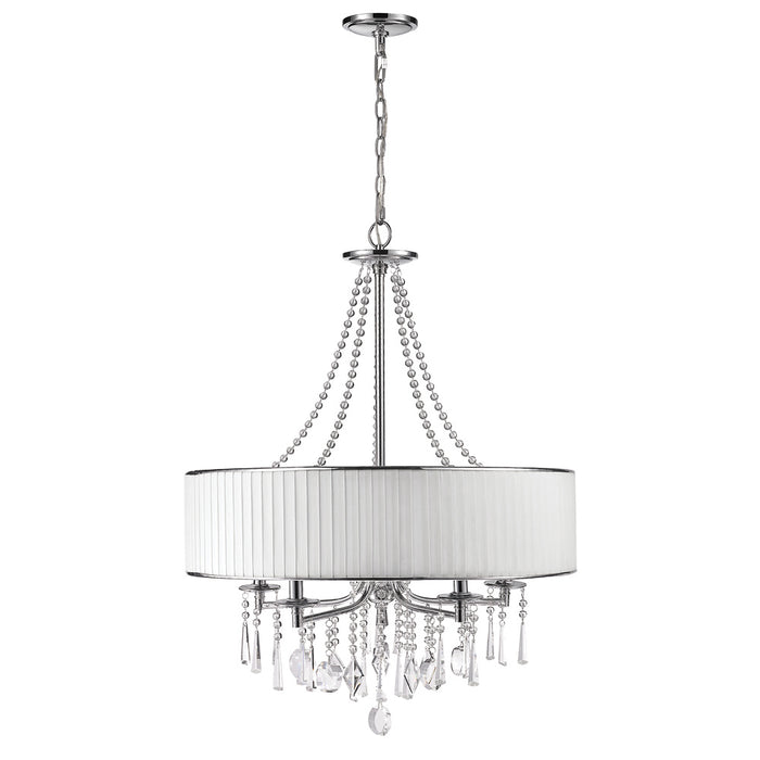 Golden 8981-5 BRI Five Light Chandelier, Chrome